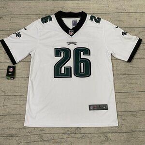NFL Philadelphia Eagles Saquon Barkley #26 Nike Mens White Jersey Size L